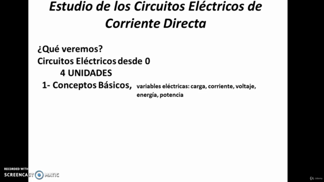 Estudio de los Circuitos Eléctricos de Corriente Continua – Screenshot 1