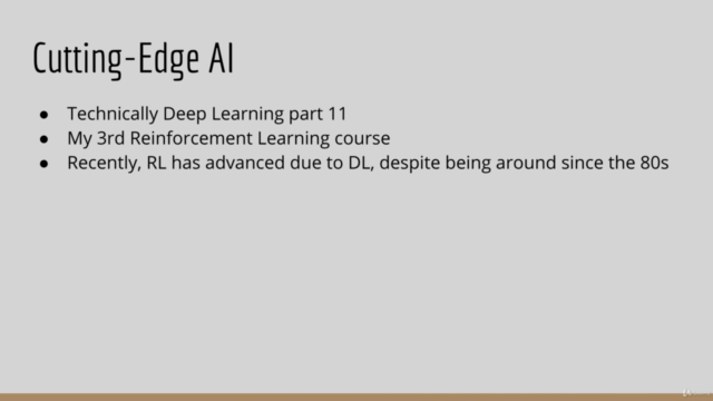 Cutting-Edge AI: Deep Reinforcement Learning in Python – Screenshot 1
