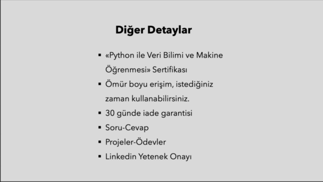 (50 Saat) Python A-Z™: Veri Bilimi ve Machine Learning – Screenshot 4