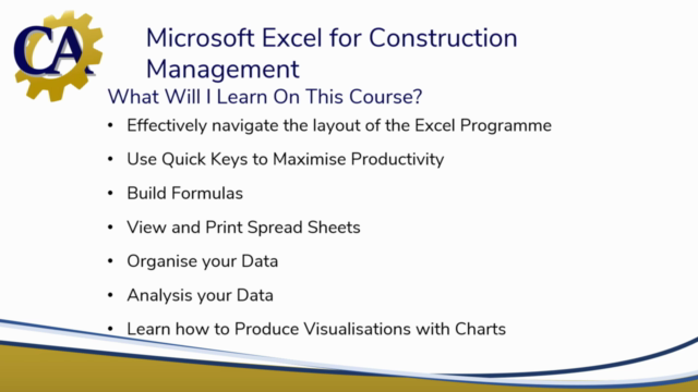 Microsoft Excel for Construction Management – Screenshot 2