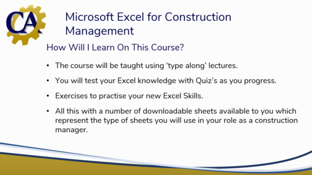 Microsoft Excel for Construction Management – Screenshot 4