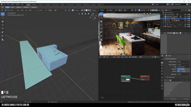 Curso Blender 2.8 | Maquete de Interiores com Cycles – Screenshot 4