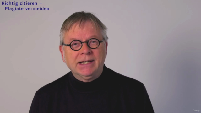 Vertiefungskurs: Fehlerfrei zitieren und Plagiate vermeiden – Screenshot 2
