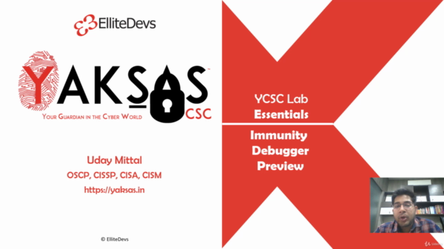 Immunity Debugger for Exploit Devs - YCSC Lab Essentials – Screenshot 1