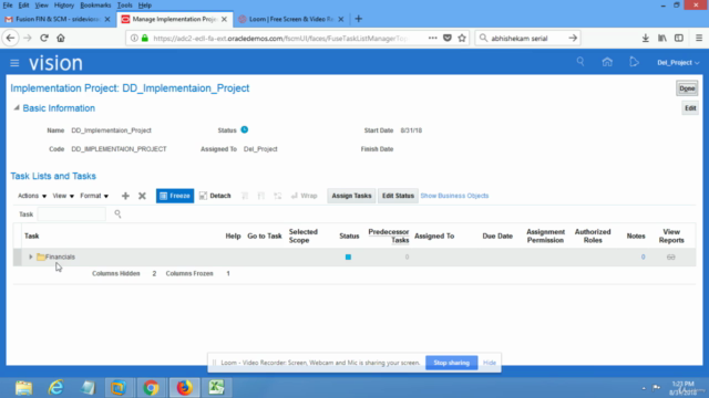 Oracle Fusion General Ledger Cloud Training – Screenshot 2
