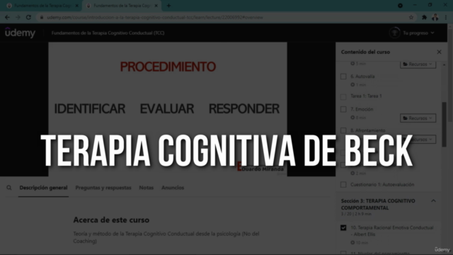 Fundamentos de la Terapia Cognitivo Conductual (TCC) – Screenshot 2