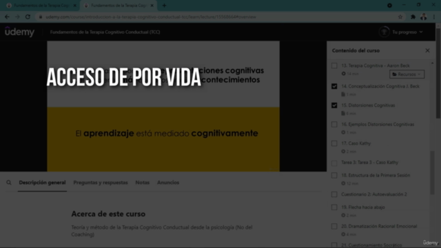 Fundamentos de la Terapia Cognitivo Conductual (TCC) – Screenshot 4