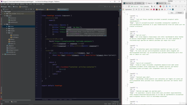 ReactJS pour débutants (+ React Router) – Screenshot 3