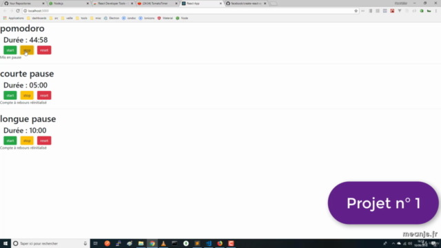 Devenir opérationnel rapidement en React – Screenshot 1