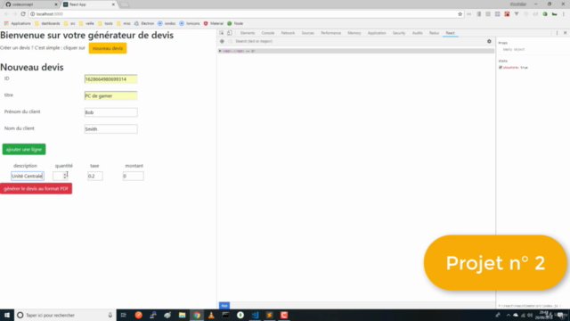 Devenir opérationnel rapidement en React – Screenshot 2