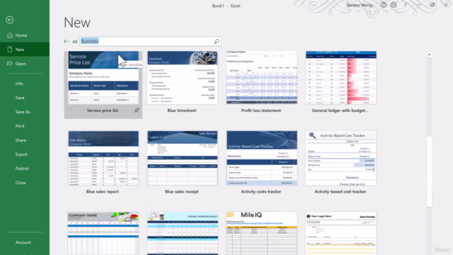 Microsoft Office Specialist (MOS) - Excel – Screenshot 1