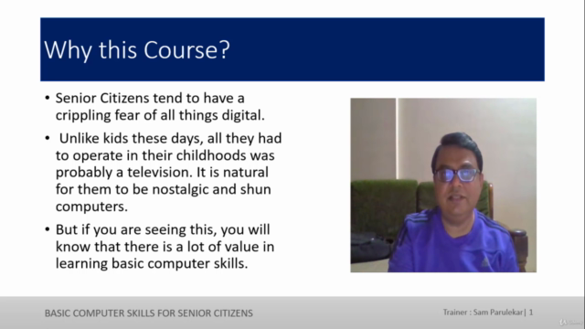 Basic Computer Skills for Senior Citizens – Screenshot 1
