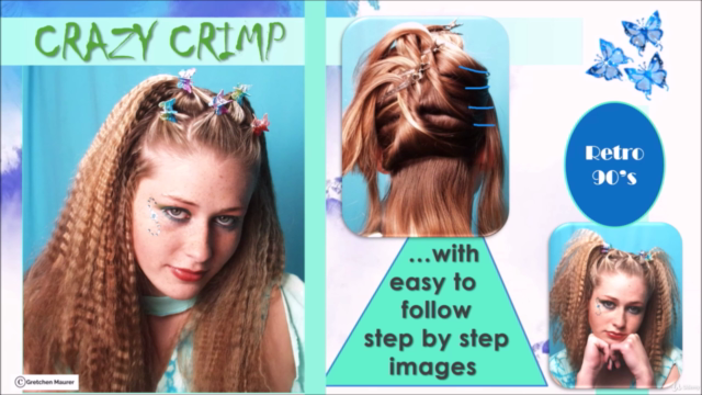 90's Hairstyles: Crimping and Scrunching remix! – Screenshot 1