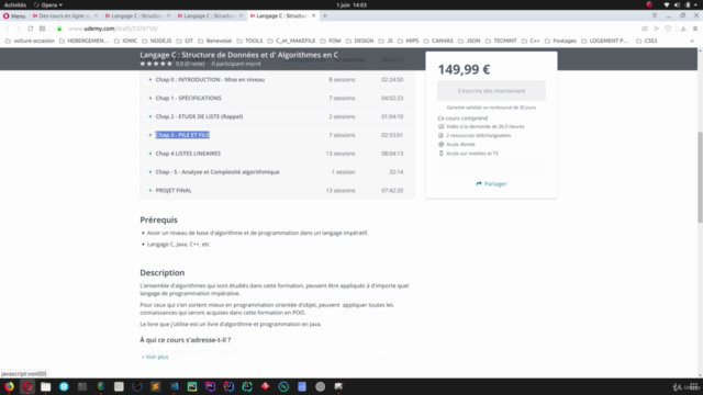 Langage C : Structure de Données et d' Algorithmes en C – Screenshot 3