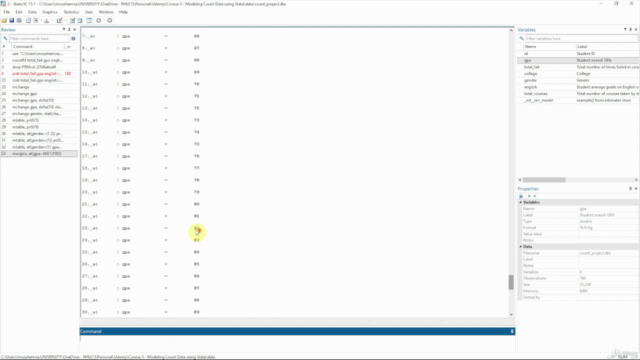 Modeling Count Data using Stata – Screenshot 4