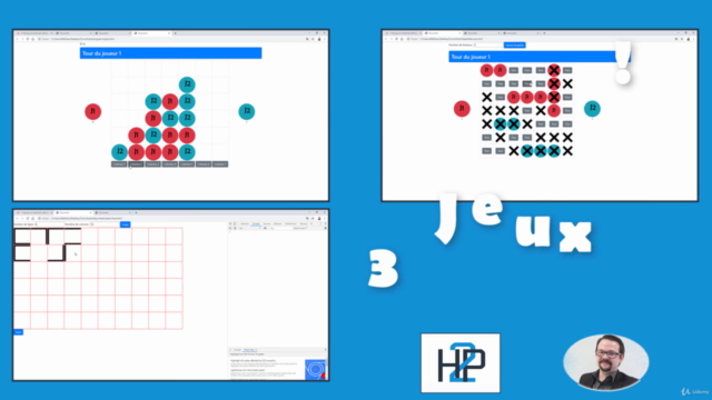 Algorithmique JavaScript avancé : créer 3 jeux web avec IA – Screenshot 2