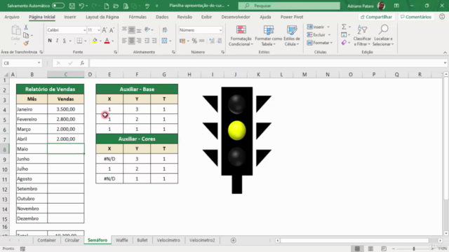 Curso de Excel Avançado - Gráficos Medidas de Desempenho – Screenshot 2