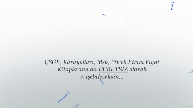 İhale, Metraj ve Yaklaşık Maliyet Kursu (Yapım işleri) – Screenshot 3
