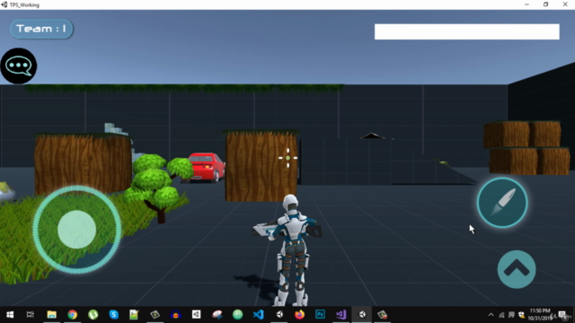 Unity Mobile Multiplayer Third Person Shooting Game – Screenshot 1