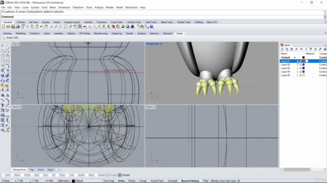 Modelagem de joias, com rhinoceros 3D – Screenshot 1