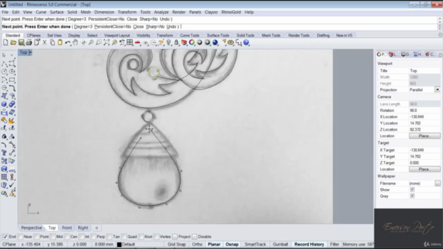 Modelagem de joias, com rhinoceros 3D – Screenshot 3