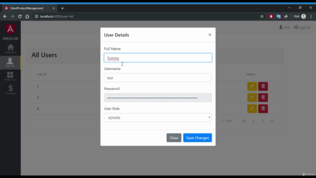 Step By Step Create Admin Panel With Spring Boot And Angular – Screenshot 4