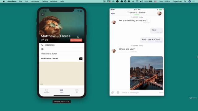 Build Full Realtime Chat + Tinder App – Screenshot 3