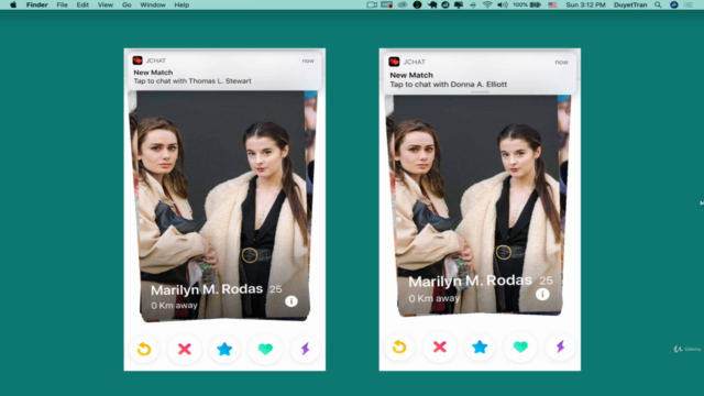 Build Full Realtime Chat + Tinder App – Screenshot 4