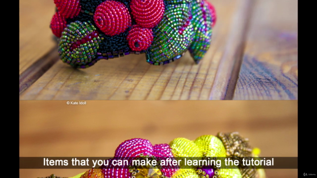 DIY Lucky Brooch Clover (3D seed bead embroidery) – Screenshot 2