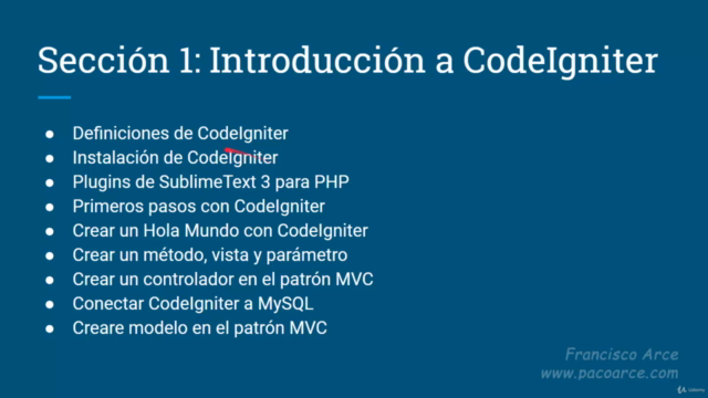Desarrollo de aplicaciones con CodeIgniter – Screenshot 2