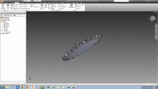 Plastic Gear & Mold Design using Autodesk Inventor – Screenshot 1