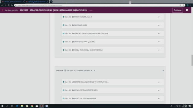 SAP2000 , STA4CAD,TBDY2018,İLE ÇELİK+BETONARME İNŞAAT KURSU – Screenshot 3