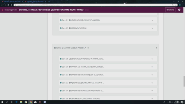SAP2000 , STA4CAD,TBDY2018,İLE ÇELİK+BETONARME İNŞAAT KURSU – Screenshot 4