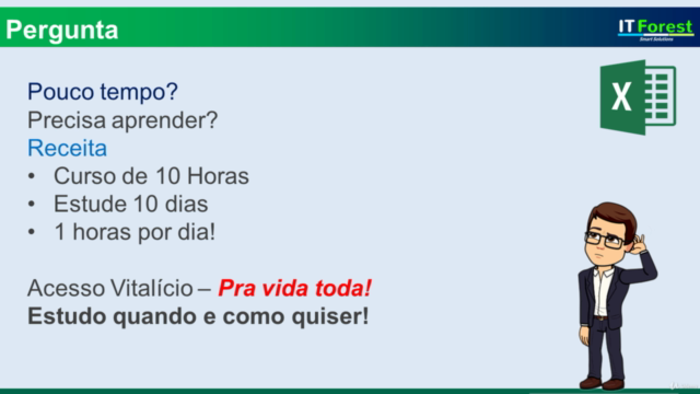 Curso de Excel: Aprenda de um jeito fácil e descomplicado. – Screenshot 1