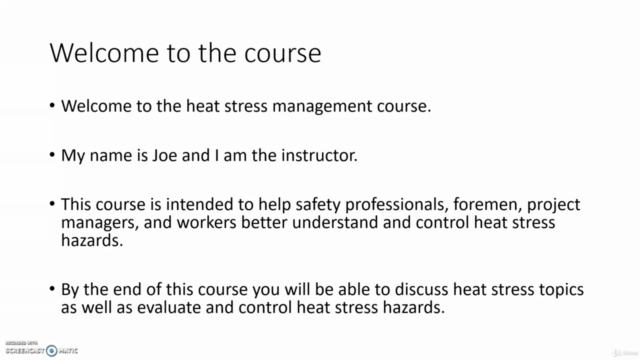 OSHA Safety Training: Heat Stress Management - Screenshot_01