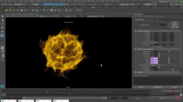 Particles in Maya -1 – Screenshot 1