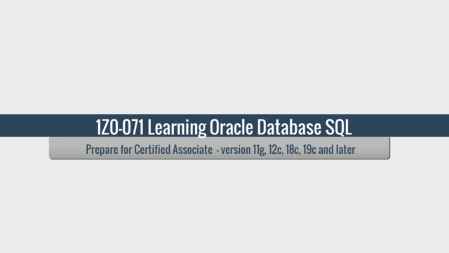 1Z0-071 Oracle SQL Developer: Certified Associate (Database) - Screenshot_02