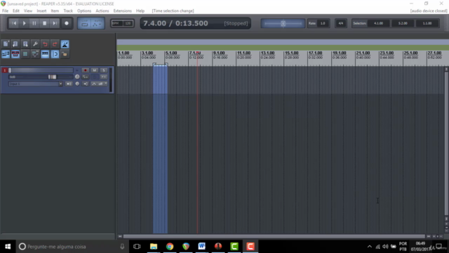 Edição e produção de Áudio Publicitário utilizando Reaper – Screenshot 1