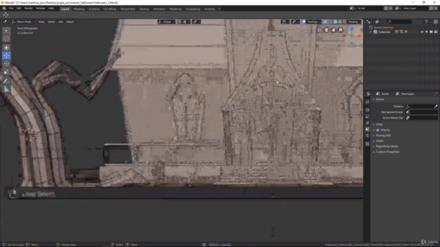 Blender 2.8 : Modéliser une maison cartoon Halloween – Screenshot 3
