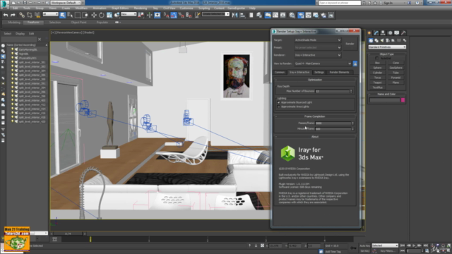 3ds max Iray + Rendering e Light Modulo 1 – Screenshot 1