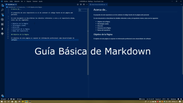Guía Básica de Markdown – Screenshot 1
