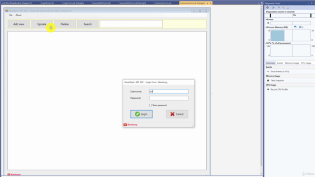 เขียนโปรแกรมภาษา Visual Basic .NET กับ Entity Framework 6 – Screenshot 1