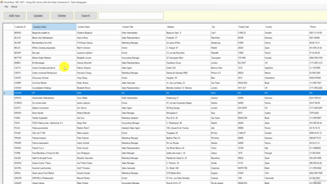 เขียนโปรแกรมภาษา Visual Basic .NET กับ Entity Framework 6 – Screenshot 3