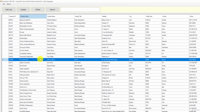 เขียนโปรแกรมภาษา Visual Basic .NET กับ Entity Framework 6 – Screenshot 4