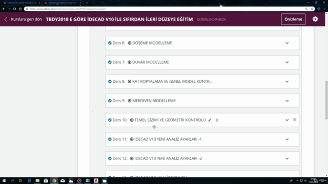 EN ÇOK TERCİH EDİLEN İDECAD V10 BETONARME TASARIM KURSU – Screenshot 2