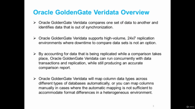 Oracle Goldengate Veridata Fundamentals - Screenshot_01