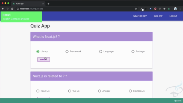 Master Nuxt.js - A Vuejs framework by building projects – Screenshot 4