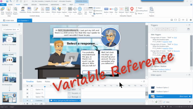Mastering Variables in Articulate Storyline 360 – Screenshot 2