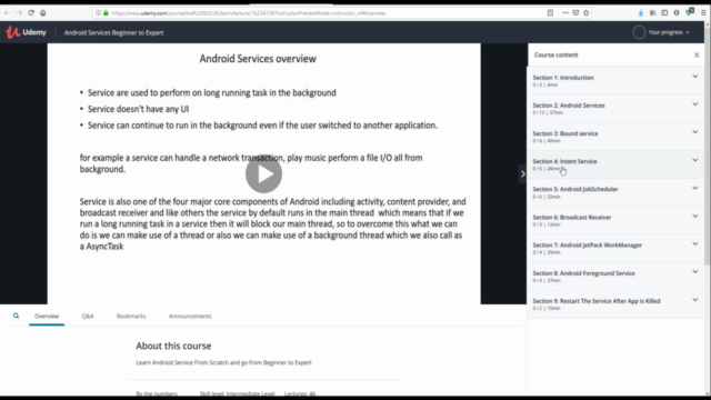 Android Services Beginner to Expert – Screenshot 2