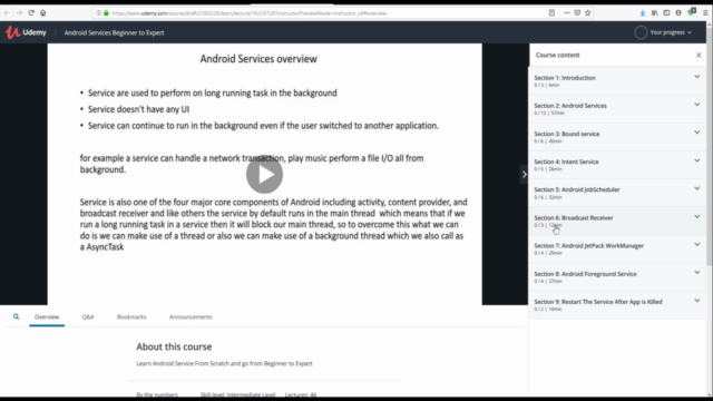 Android Services Beginner to Expert – Screenshot 3
